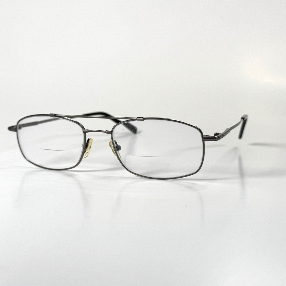 Flex-Factor F5071 Eyeglasses Frame Only 56-19-145 Gunmetal Full Rim Metal Gray